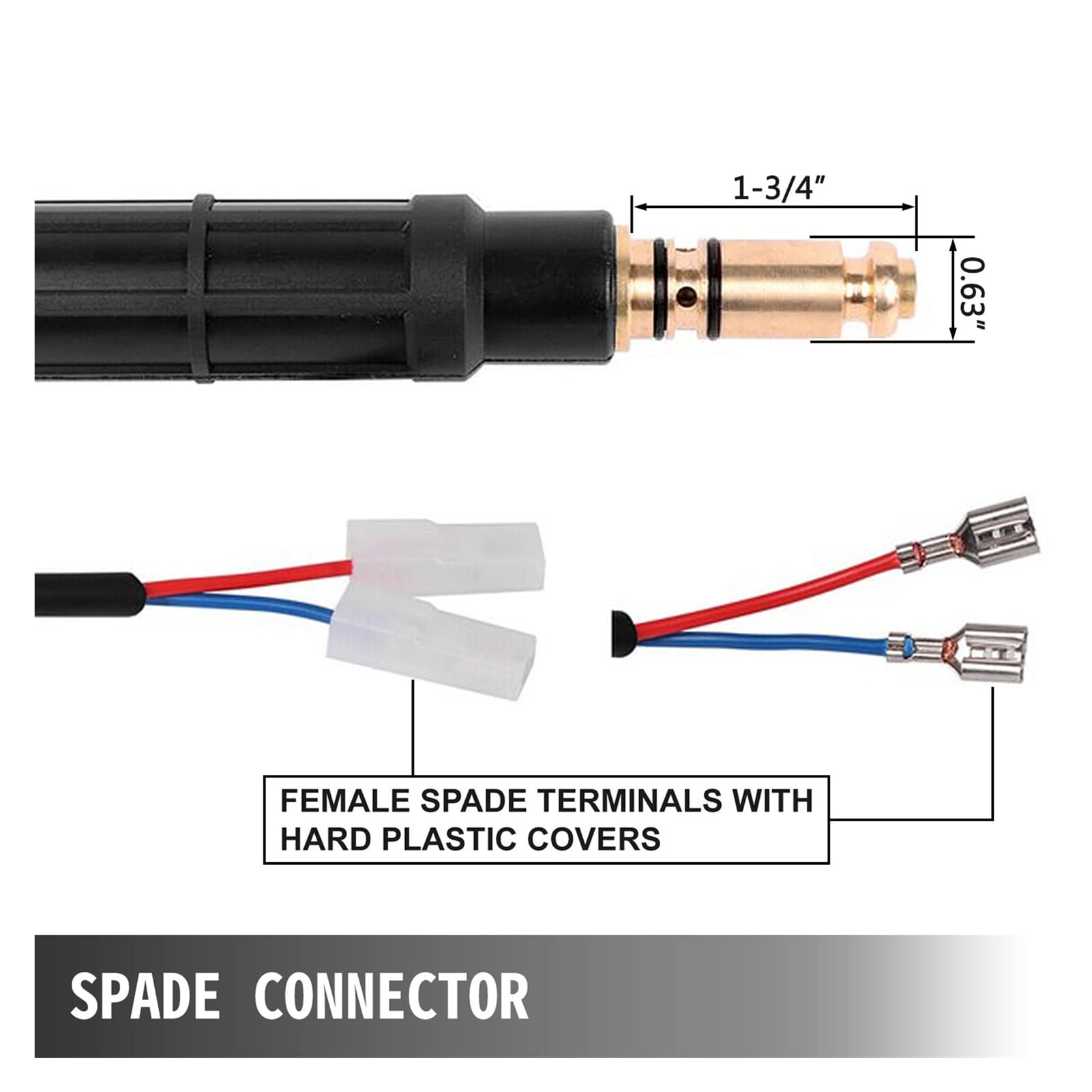 K530-5 Mig Welding Gun 100A Gas Burner Torch W/ 3.5M Flexible Cable Welding Equipment Stinger Replacement For Magnum 100L Do użytku dla początkujących