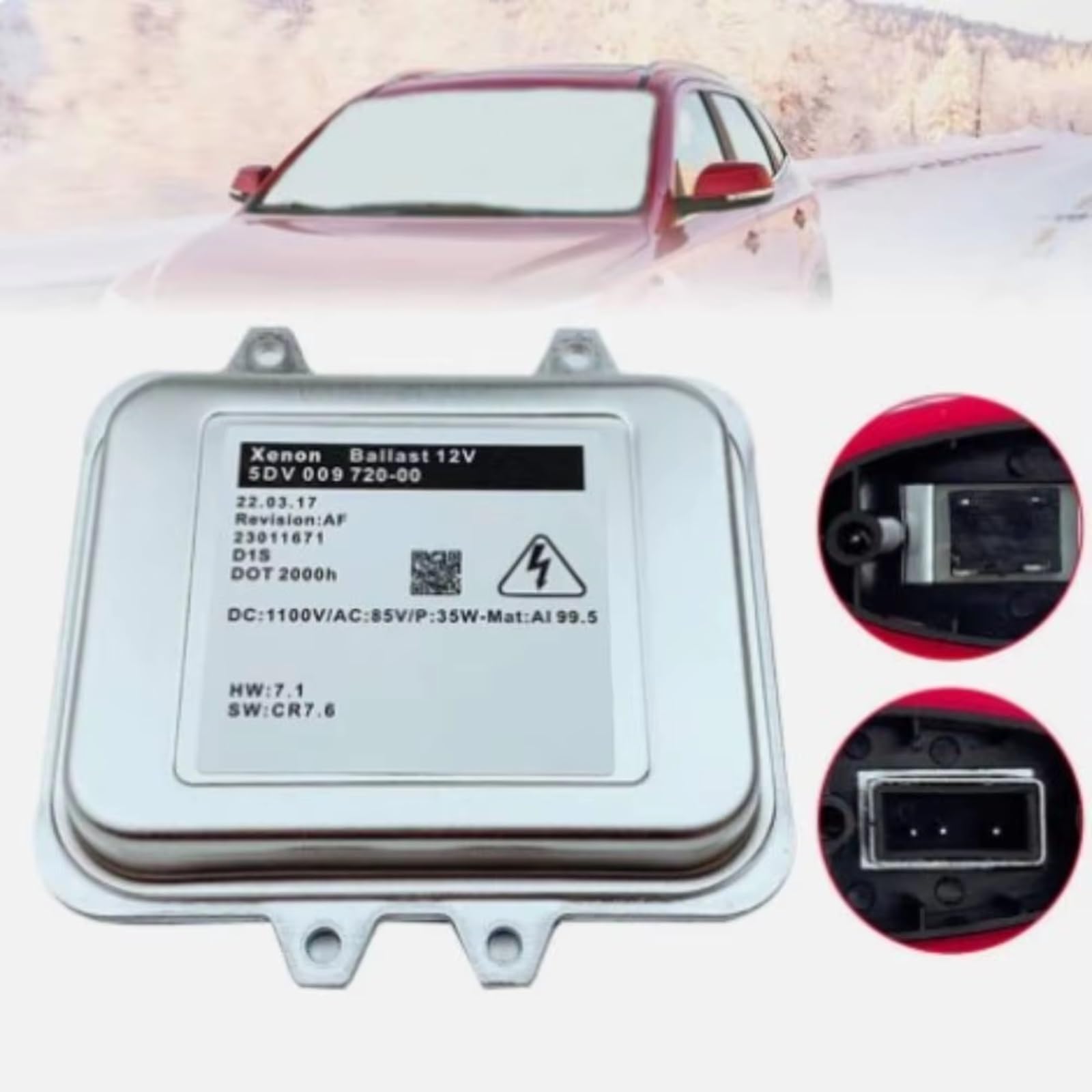 Auto Reattore Compatibile Con Skoda Per Octavia Per 3 2009-2013 Auto 12V 35W Xenon H-ID Unità Di Controllo Fari D1S Lampadina 5DV009720001 Ricambi Auto