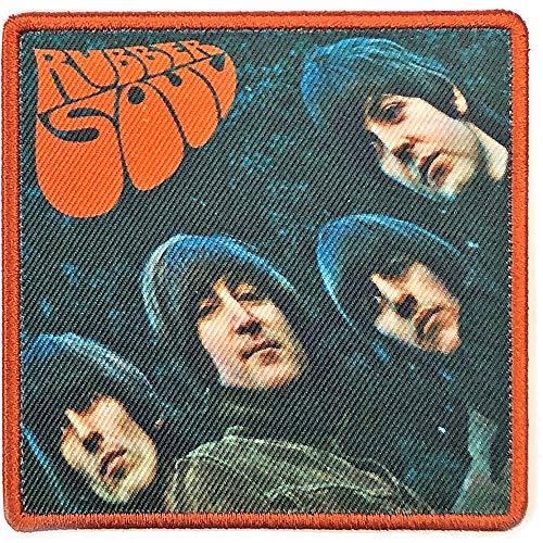 The Beatles Classic Embroidered Sew or Iron on Patch (Rubber Soul Album Cover Iron On) - Les Beatles, Paul McCartney, John Lennon, RIngo Starr, George Harrison The Beatles Classic Embroidered Sew or Iron on Patch (Rubber Soul Album Cover Iron On)