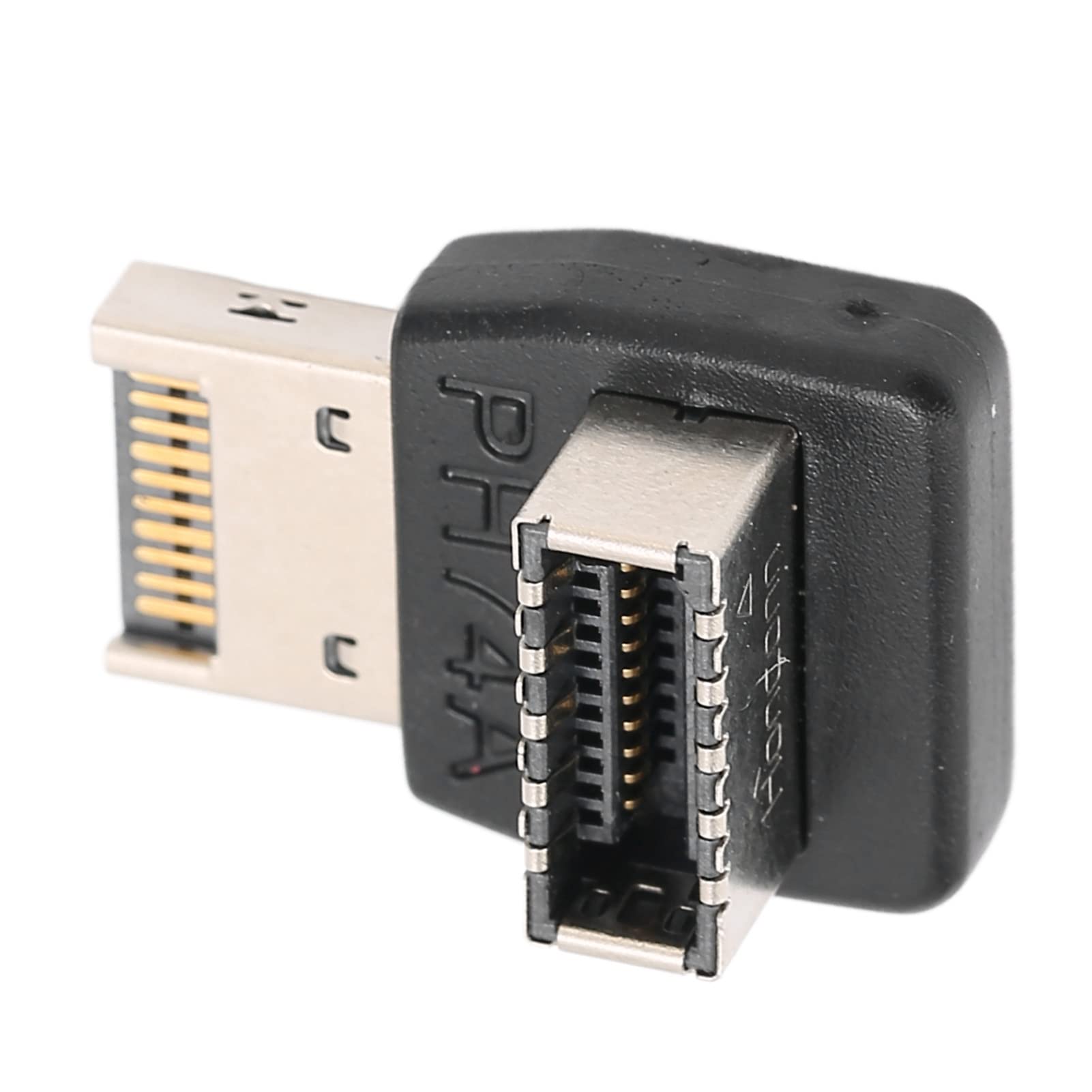 KIMISS Adattatore USB3.1 TIPO E e connettore pannello frontale USB, gomito sterzante a 90 gradi per scheda madre del computer (PH74A
