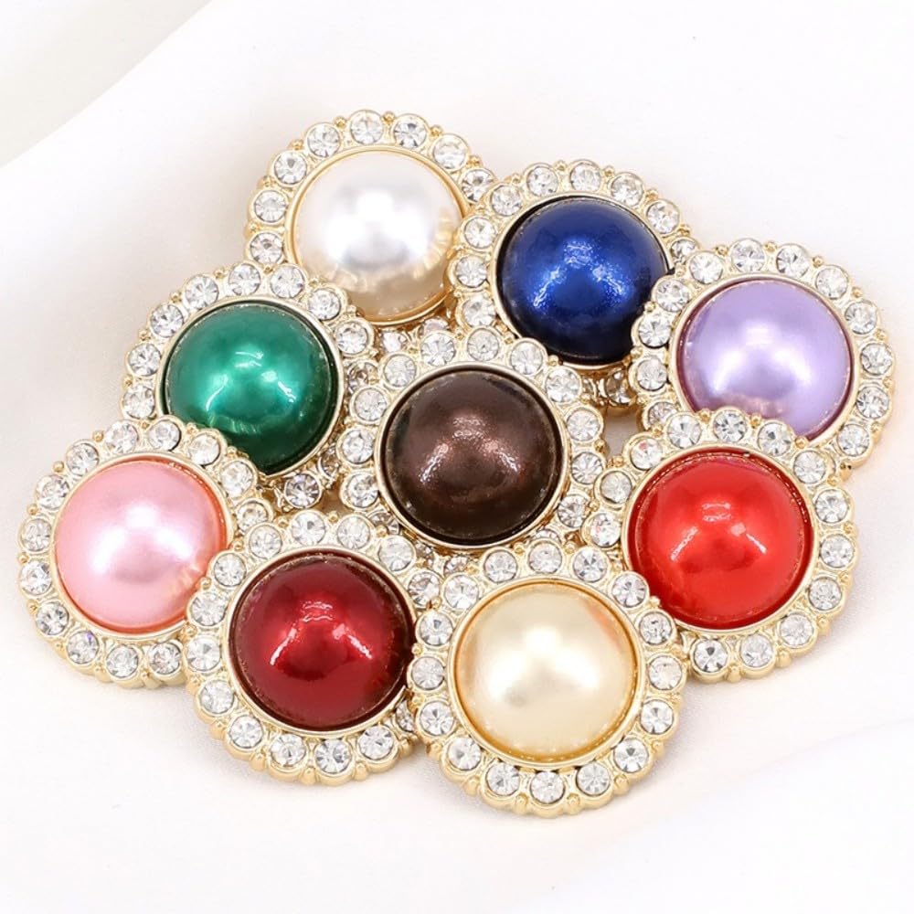 10st DIY stoffen knopen naaien metalen ronde stoffen knop jurk shirt klein pak jas doek decoratie kleding knop -04-15mm