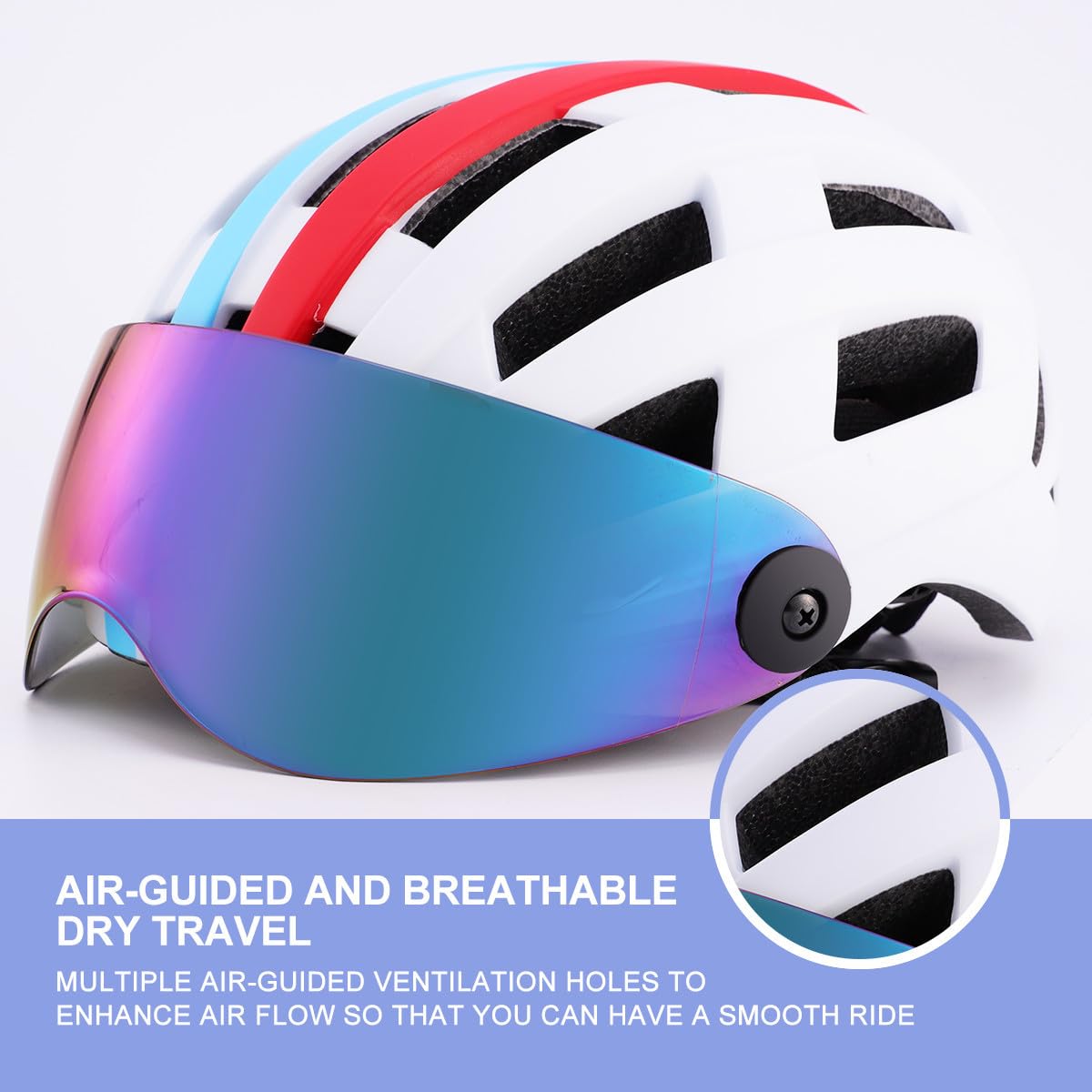 Casco de Bici para Ciclismo y Skateboarding, Cómodo y Transpirable, Material PC Resistente, Diseño Unisex para Hombre y Mujer