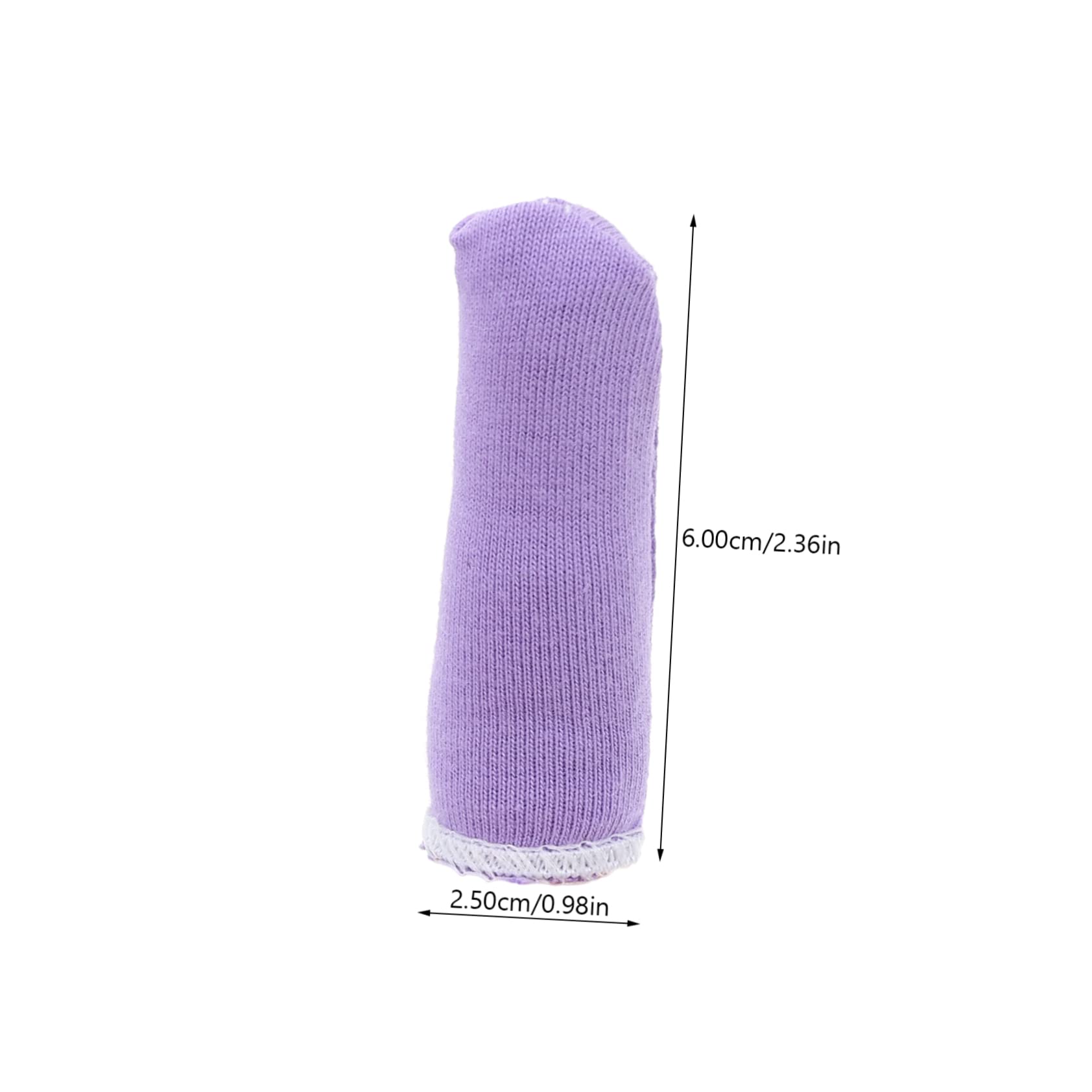 COLLBATH Elastic Finger Covers 100pcs Breathable Protective Finger Sleeves Cotton Material for Office Jewelry One Size Comfortable Fit Random Style