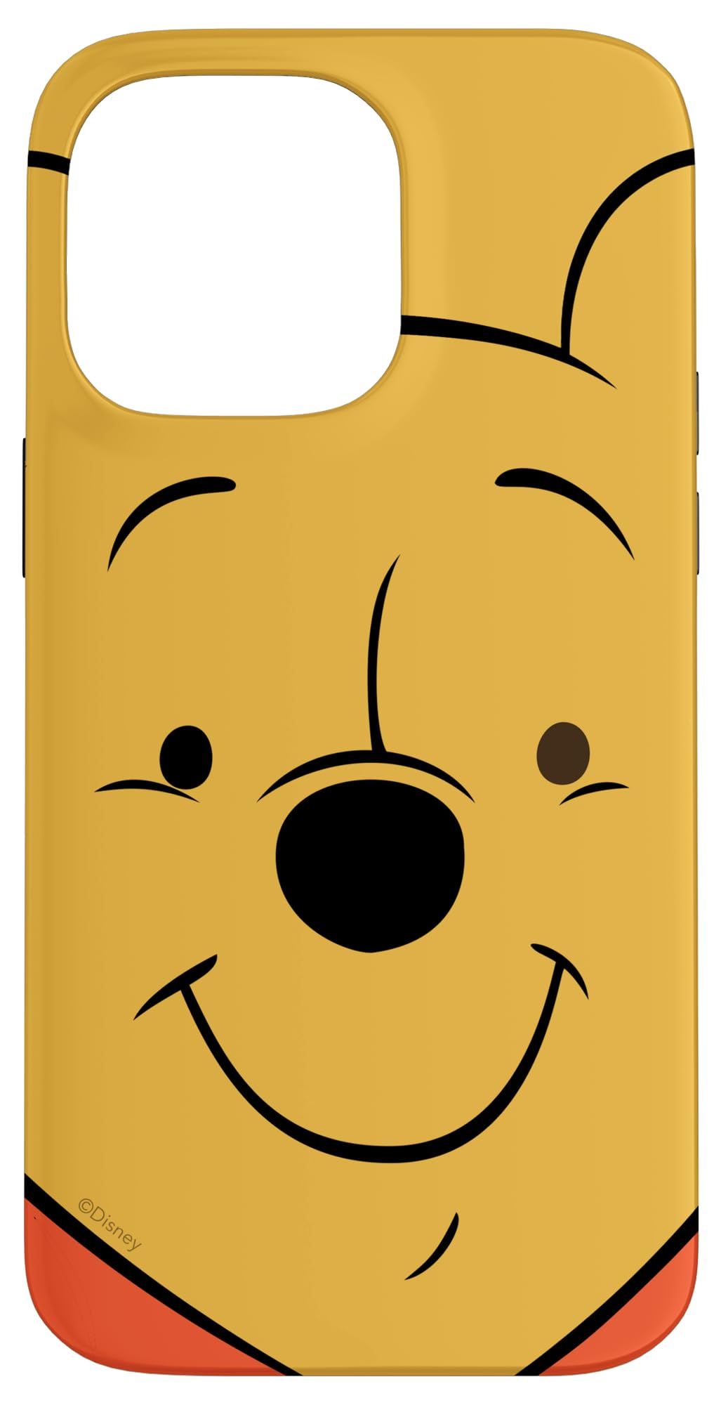 Custodia per iPhone 14 Pro Max Disney Winnie the Pooh Face Giallo Miele