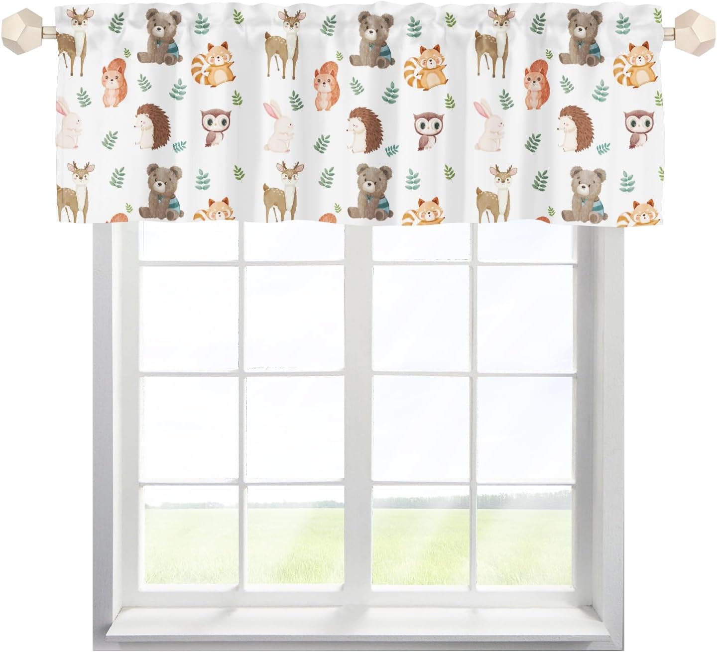 Baby Woodland Animals Valances 54''x18'' Boy Girl Nursery