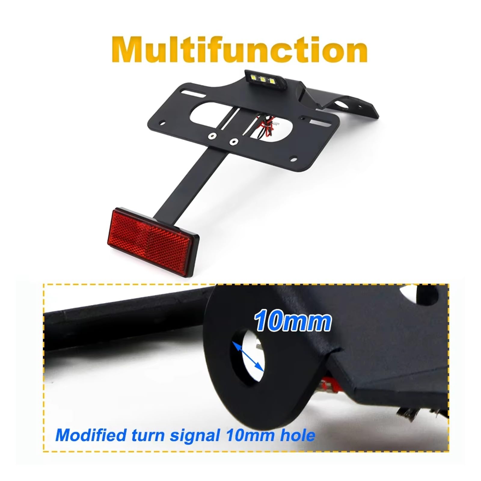 Moto Supporto Targa Portatarga Moto Posteriore Coda Ordinata Registrazione Per CRF300L Per CRF300Rally Per CRF300RX Per CRF300RL