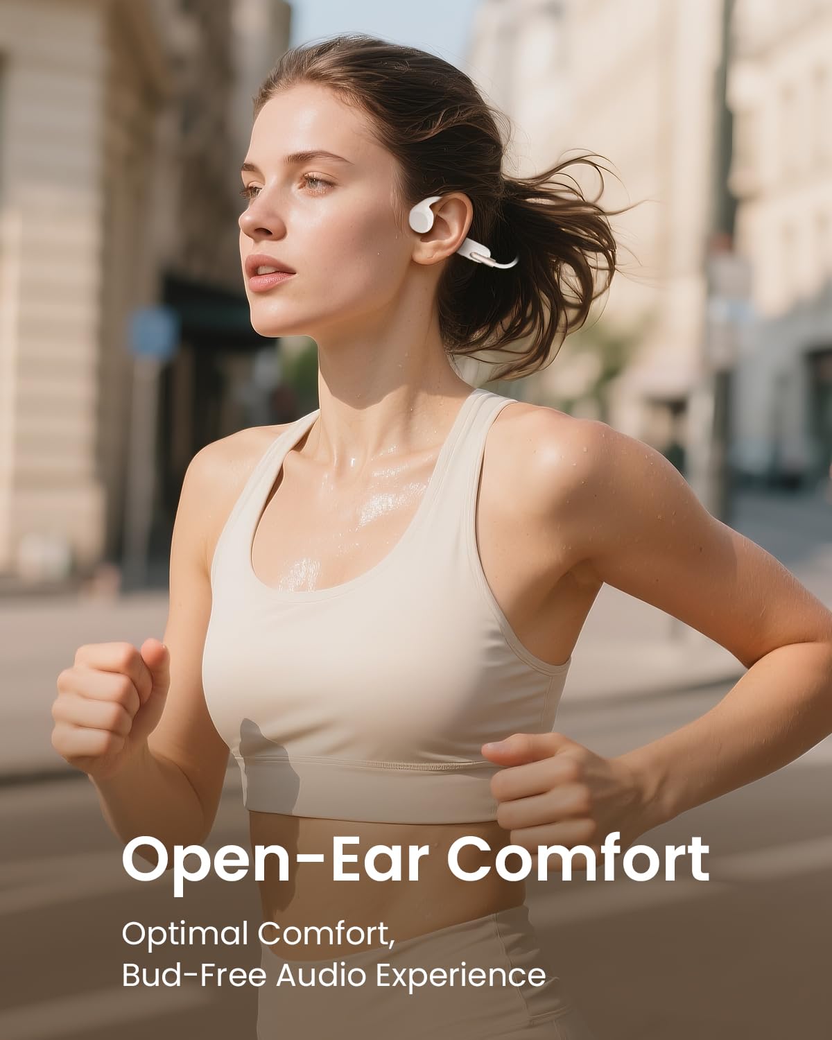 Casque Conduction Osseuse Natation Bluetooth 5.3, Écouteurs Piscine Étanches IPX8 avec MP3 32Go, Casque Sport Sans Fil Waterproof pour Course à Pied, Cyclisme, Nage, avec Micro, 8h Autonomie