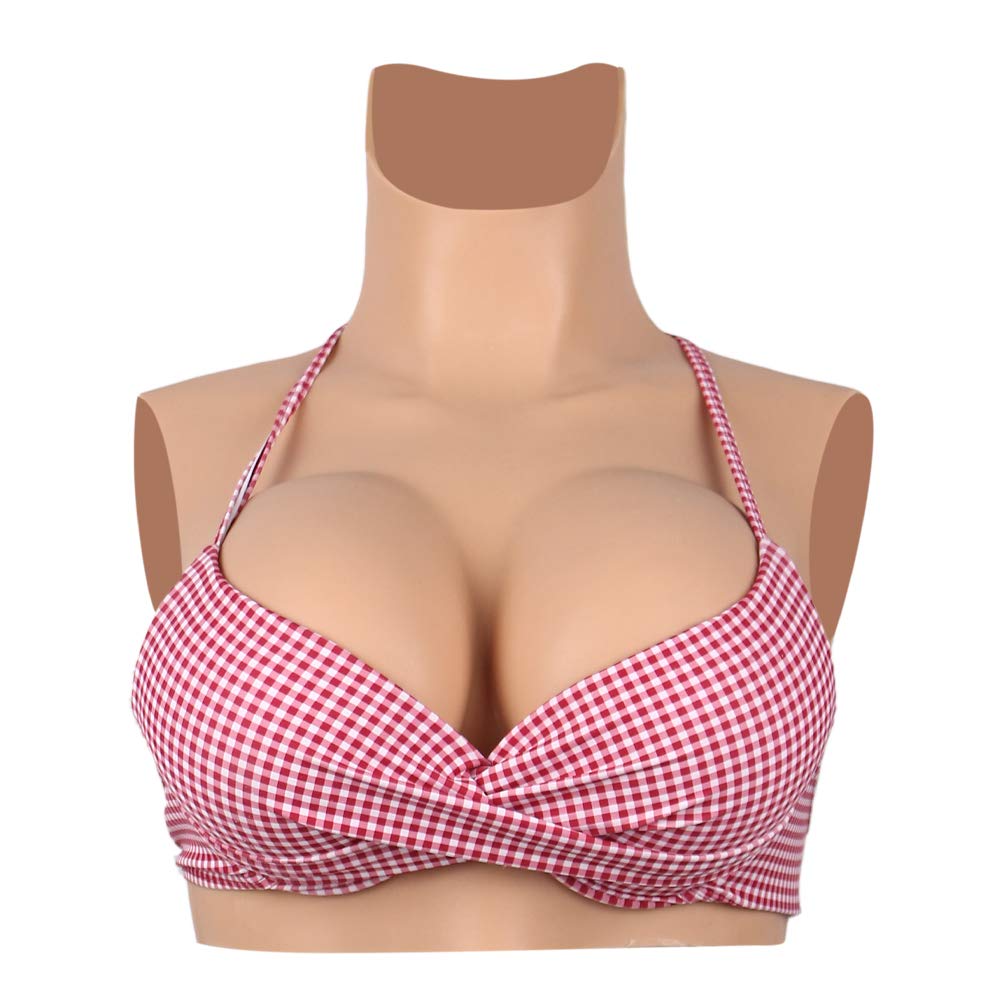 Silicone Breast Plate B-G Cup Fake Boobs Mastectomy Prosthesis for Crossdresser Transgender Costume