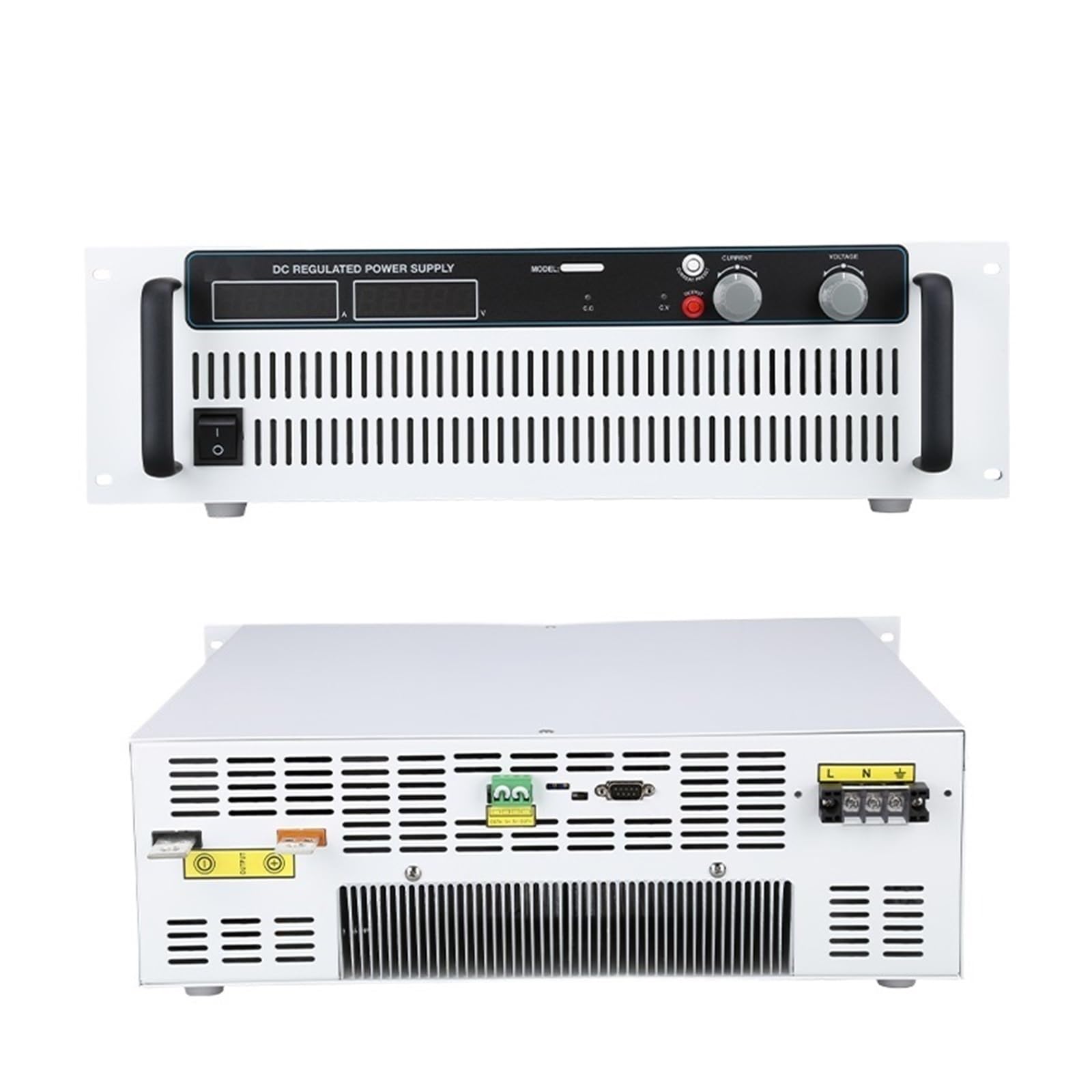 Fuente de alimentación de CC programable y ajustable de 220 V CA a 220 V CC, 25 A, 30 A, 32 A, 7040 W for electroforesis/anodización(110VAC,220VDC 25A)
