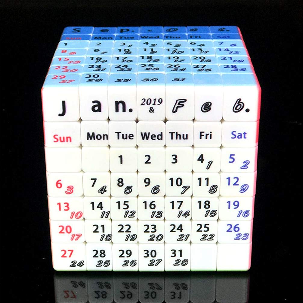おじゃる丸　タッチライト　ルービックキューブ　スタンドカレンダー Amazon | マジックキューブ7X7x7カレンダー柄簡単な少年少女の子供の
