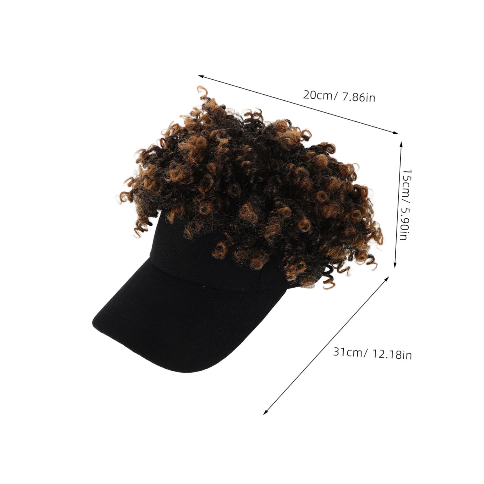 Beavorty Stylish Afro Short Wig Hat for Women Realistic Curly Hair Cap Easy to Maintain and Reuse Comfortable Fit for Everyday Wear and Cosplay