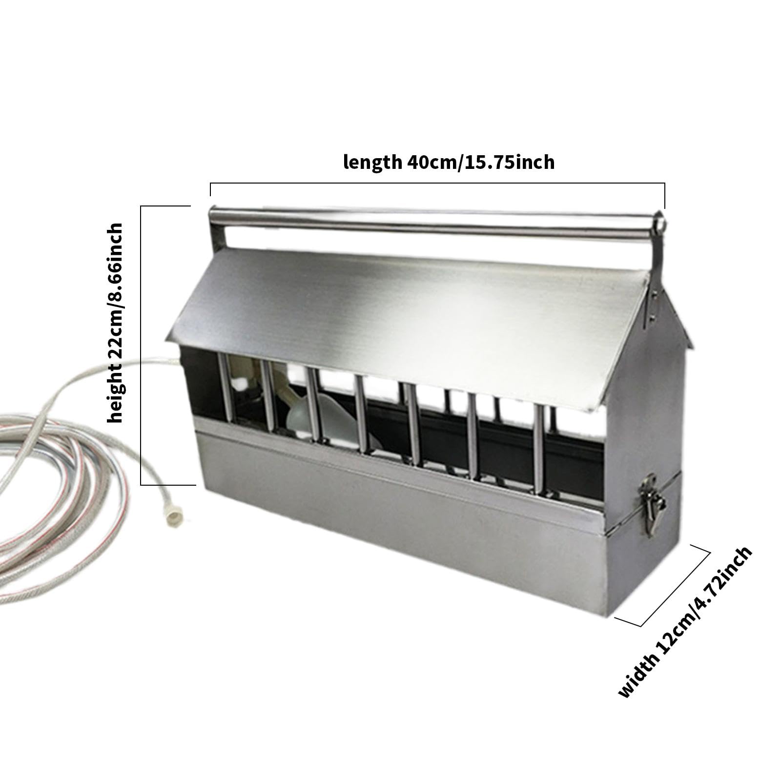 Sharplace Bebedero automático para Aves de Corral, dispensador de Agua automático para gallinas de Guinea, 40cm