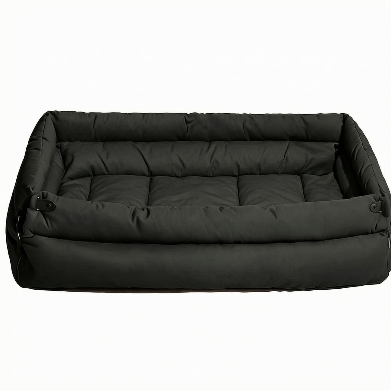 Gralara Cama con Asa Transporte Resistente, XL, 115 × 54 × 31 Cm, Negro