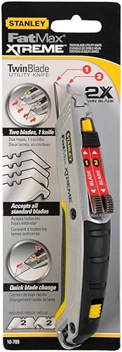 Stanley Consumer Tools 10-789 Cuchillo de hoja doble de 6-7/8"