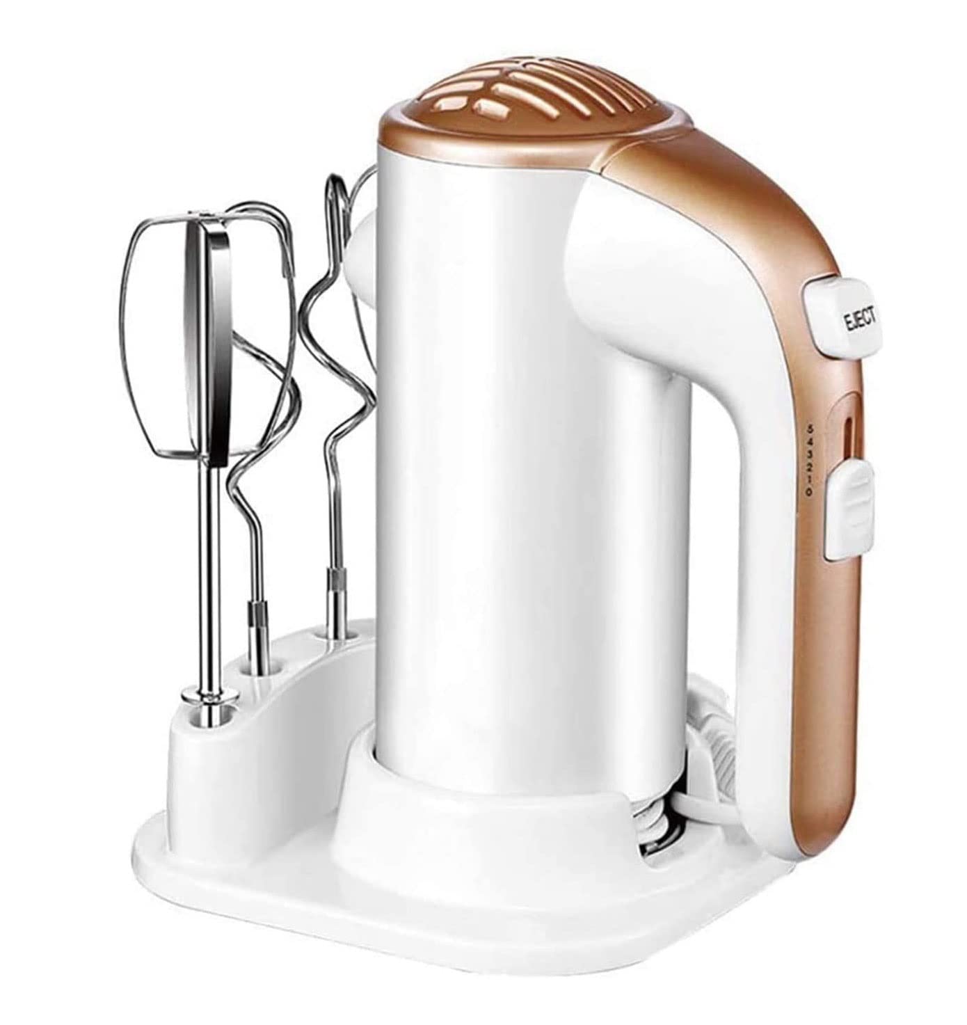 Hand Mixer Electric 5-Speed 200W Power Handheld Mixer 4 Stainless Steel Accessories Kitchen Mixer Handheld for Egg Cake