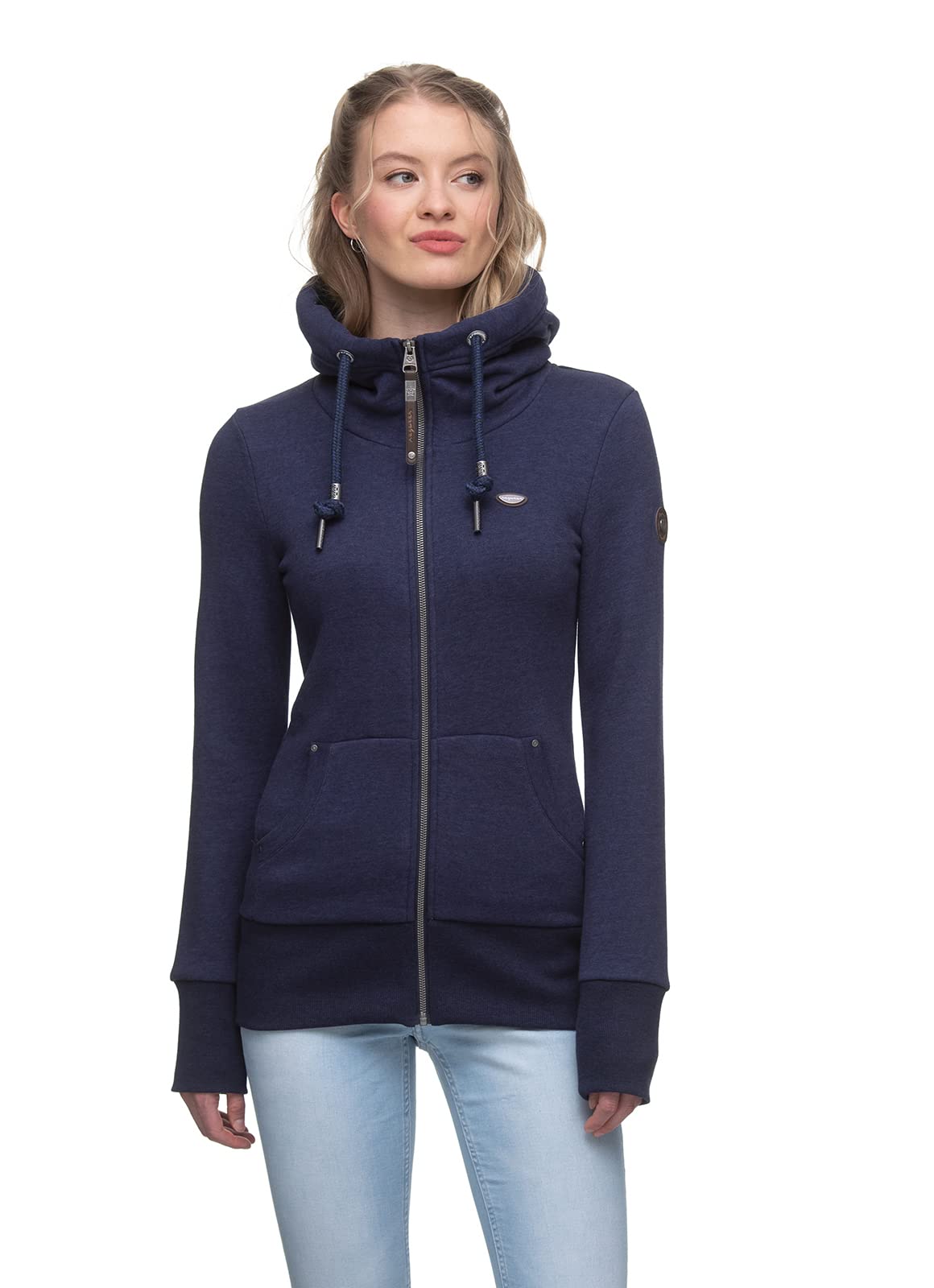 Ragwear NESKA Zip Damen Frauen Kapuzenjacke,Zip Hoodie,Kapuzenpullover,Sweatjacke
