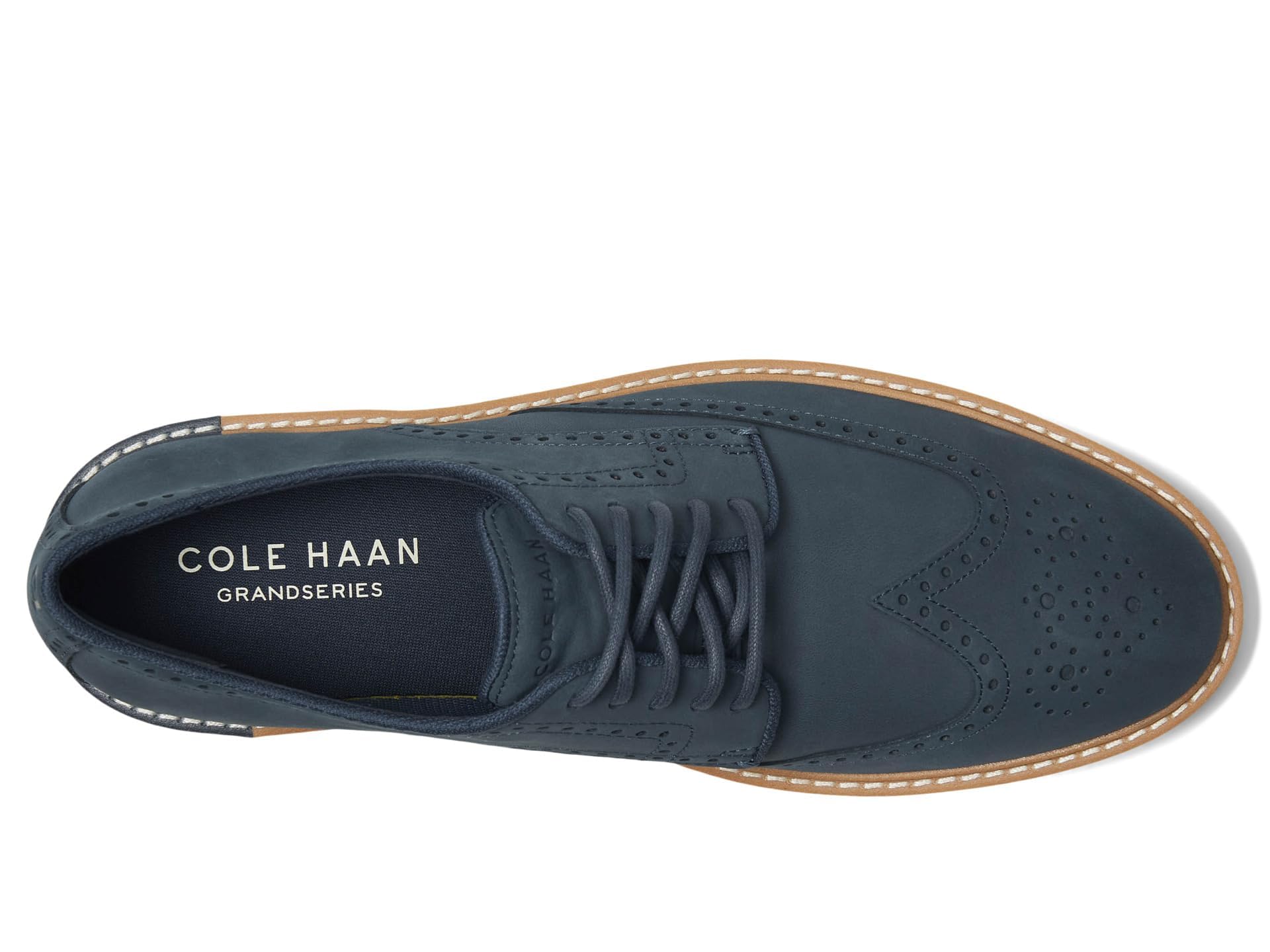 Cole Haan Men's Go-to Wing Oxfords, Big Dipper Nubuck/Ivory, 9.5-M US
