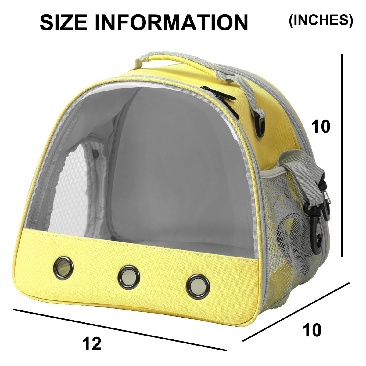 Small Pet Carrier Bag With Shoulder Strap | Pink Travel Cage For Hamsters & Small Animals