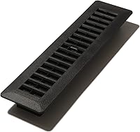 Vista 54 de Decor Grates PL410-WH Registro de piso de plástico de 4 pulgadas por 10 pulgadas, blanco