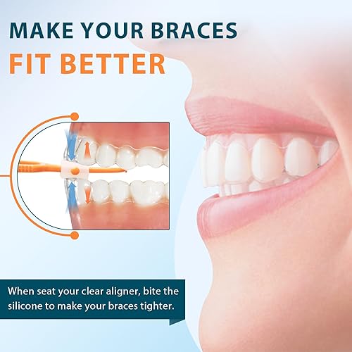 Miniatura 5 de Herramienta de extracción de alineadores 2 en 1 Herramienta de extracción y asiento de alineador transparente, 6 piezas para quitar frenos,