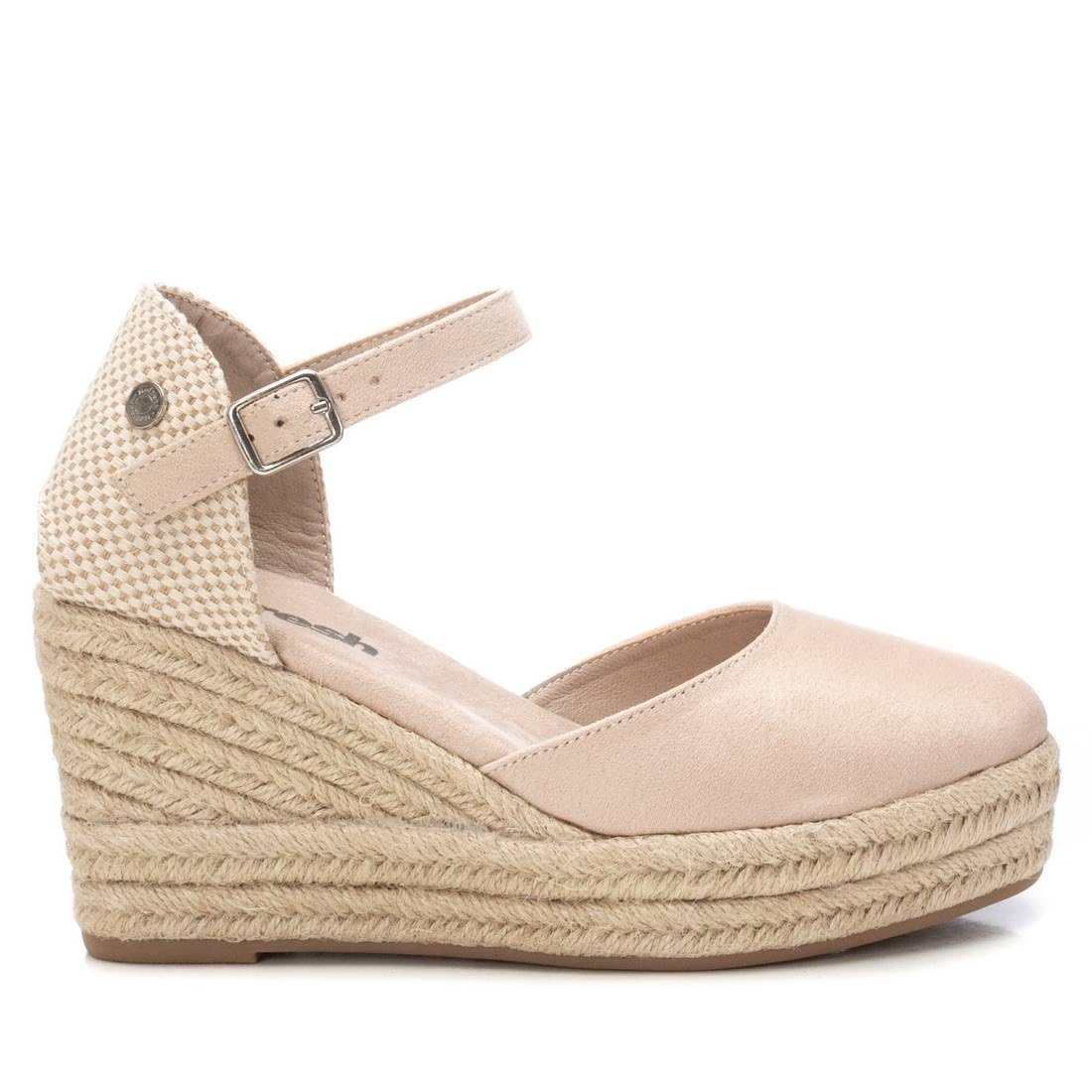REFRESH Alpargata con cuña Beige