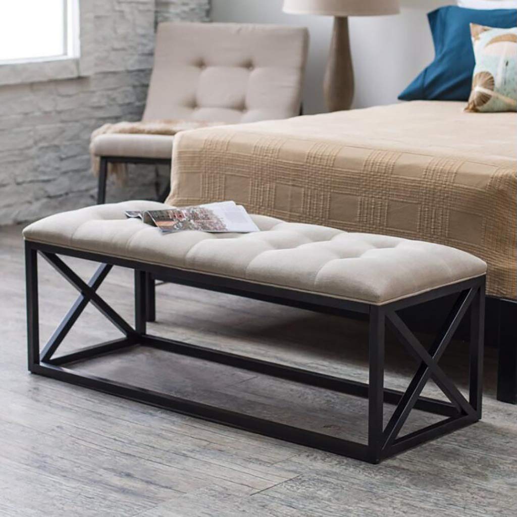 Banc à chaussures d'essai pour magasin et cabine d'essayage tout confort