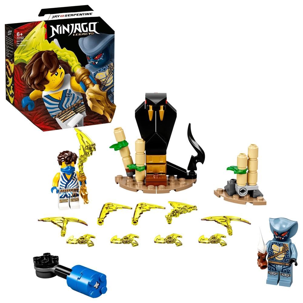LEGONINJAGO Epic Battle Set – Jay vs. Serpentine 71732 Building Kit (69 Pieces)