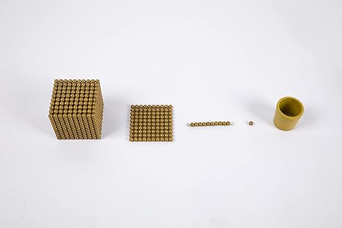 Miniatura 5 de Adena Montessori Cuentas de oro Materiales Sistema decimal Banco Juego Matemáticas Matemáticas Montessori Juguetes