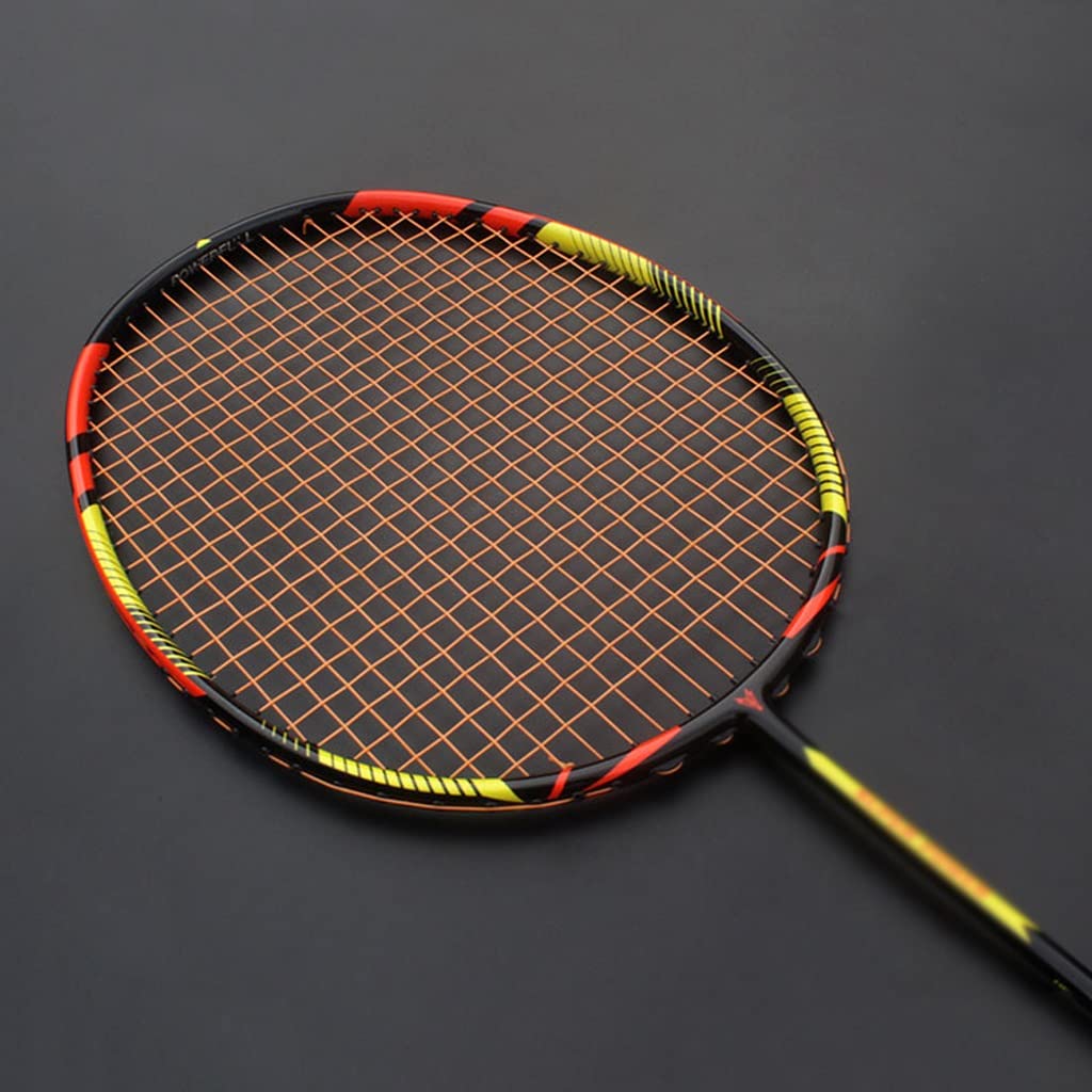 Professional 8U 65g Carbon Fiber Offensive Badminton Rackets Strungs Bags 22-30LBS Ultralight Racquet Sports Adult