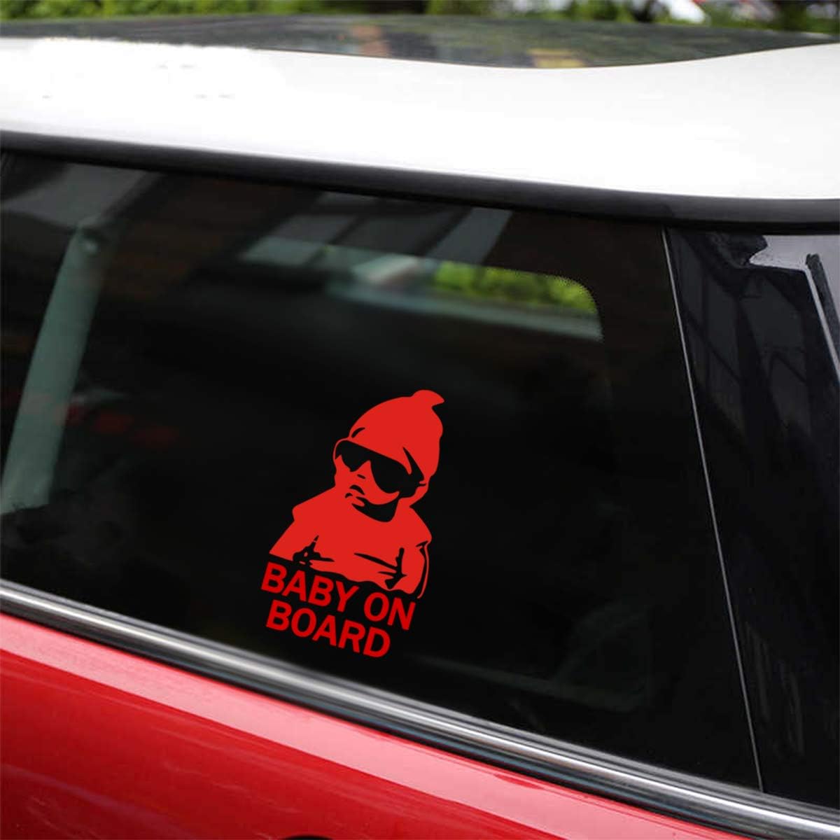 3PCS Student Driver Magnet for Car, 3.5*9" Upgraded Reflective Red Font Student Driver Safety Sign Magnet Vehicle Bumper Magnetic Sticker for New Drivers, Beginner, Car Sticker Accessories (Red)