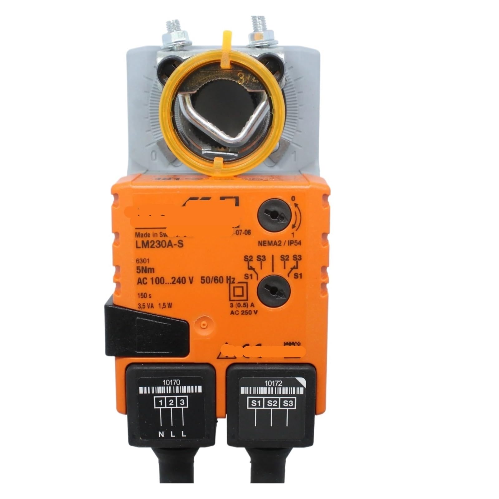 Wuuxlizmx Lm230a-S Dampers Actuators Electric Air Valve Actuator Lm230asr Nmu230 Nm230a-S Lm230a Valve 220V(Lm230a-S)