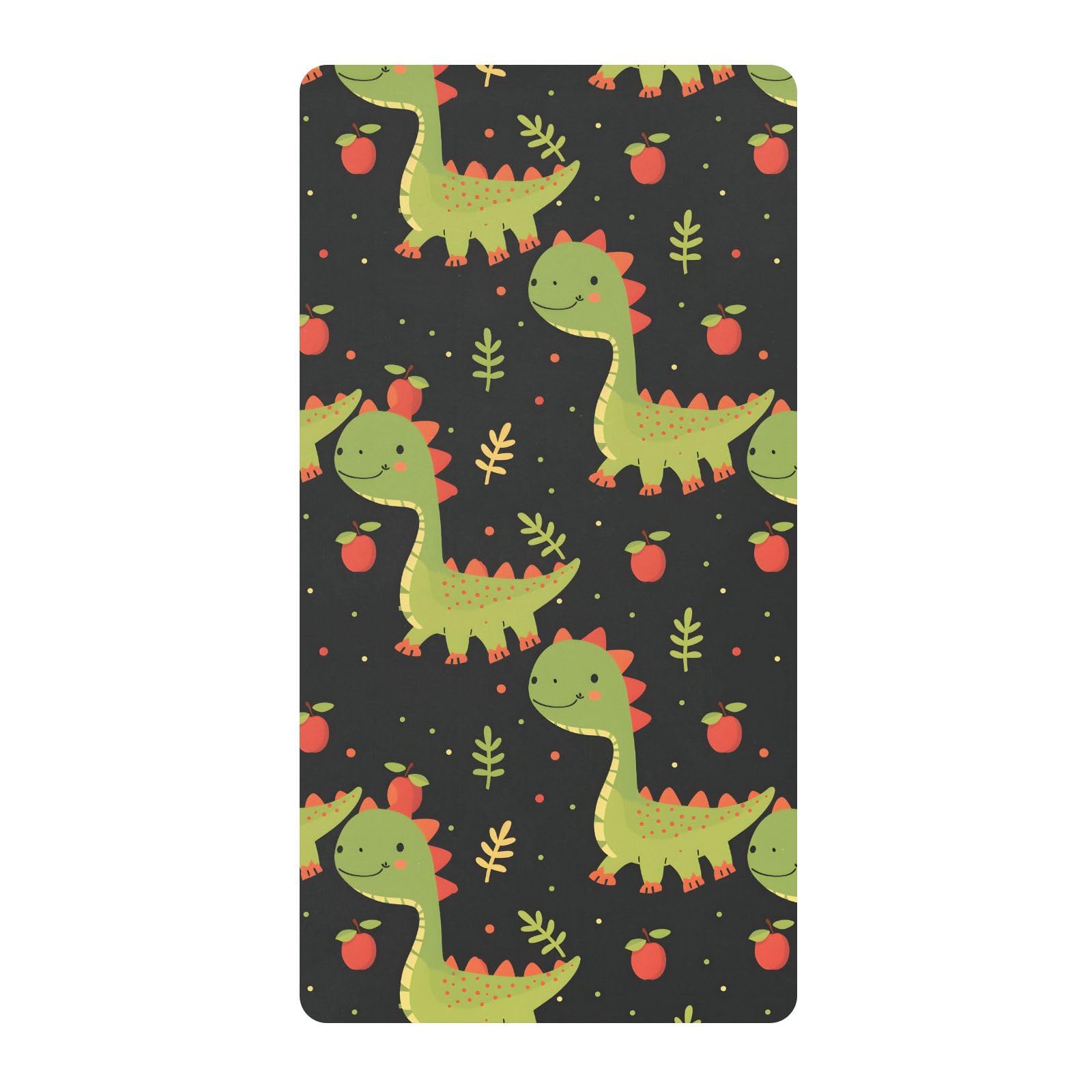 Drap-housse doux pour berceau de bébé motif dinosaure pour garçons et filles, 71,1 x 132,1 cm