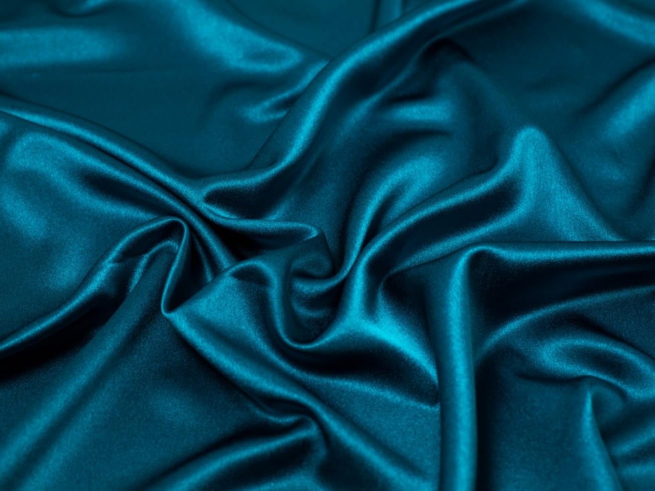 Minerva Core Range Satin Crepe Fabric Jade - Medium Weight & Suitable for Dressmaking - Approx Width: 150cm / 60" - Sold per metre
