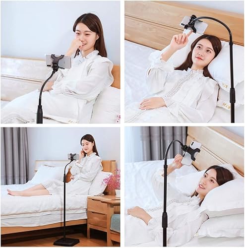 Miniatura 4 de Soporte para teléfono para cama, soporte de suelo ajustable, soporte de teléfono, soporte para selfie Stick Live Broadcast Bed Watching Tv Dramatic