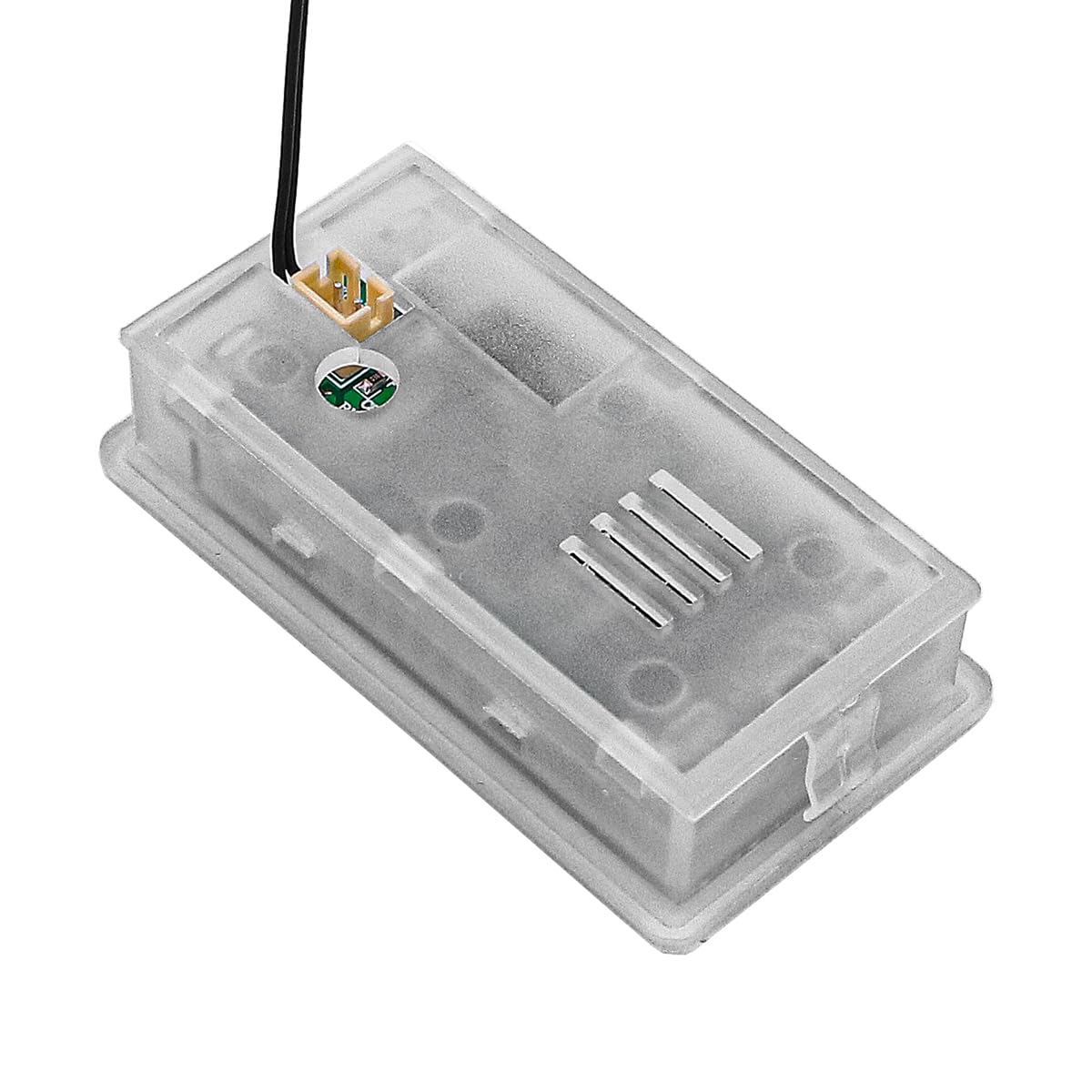 DollaTek Misuratore di tensione della batteria del monitor 8-100V con rilevamento della temperatura dell'allarme di bassa pressione Display percentuale potenza digitale per display della dell'auto