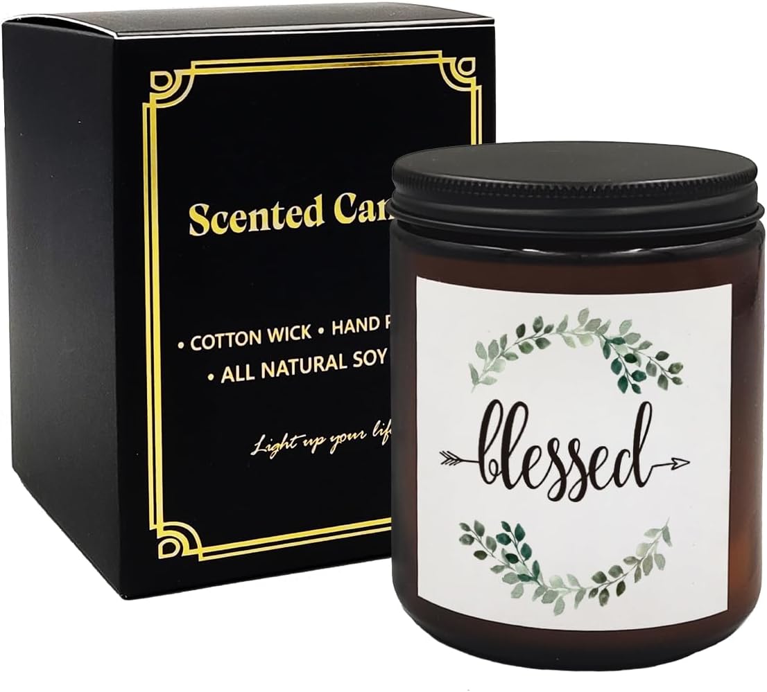 Mancheng-zi Christian Scented Candle, Faith Blessed Candle, Inspirational Home Decor