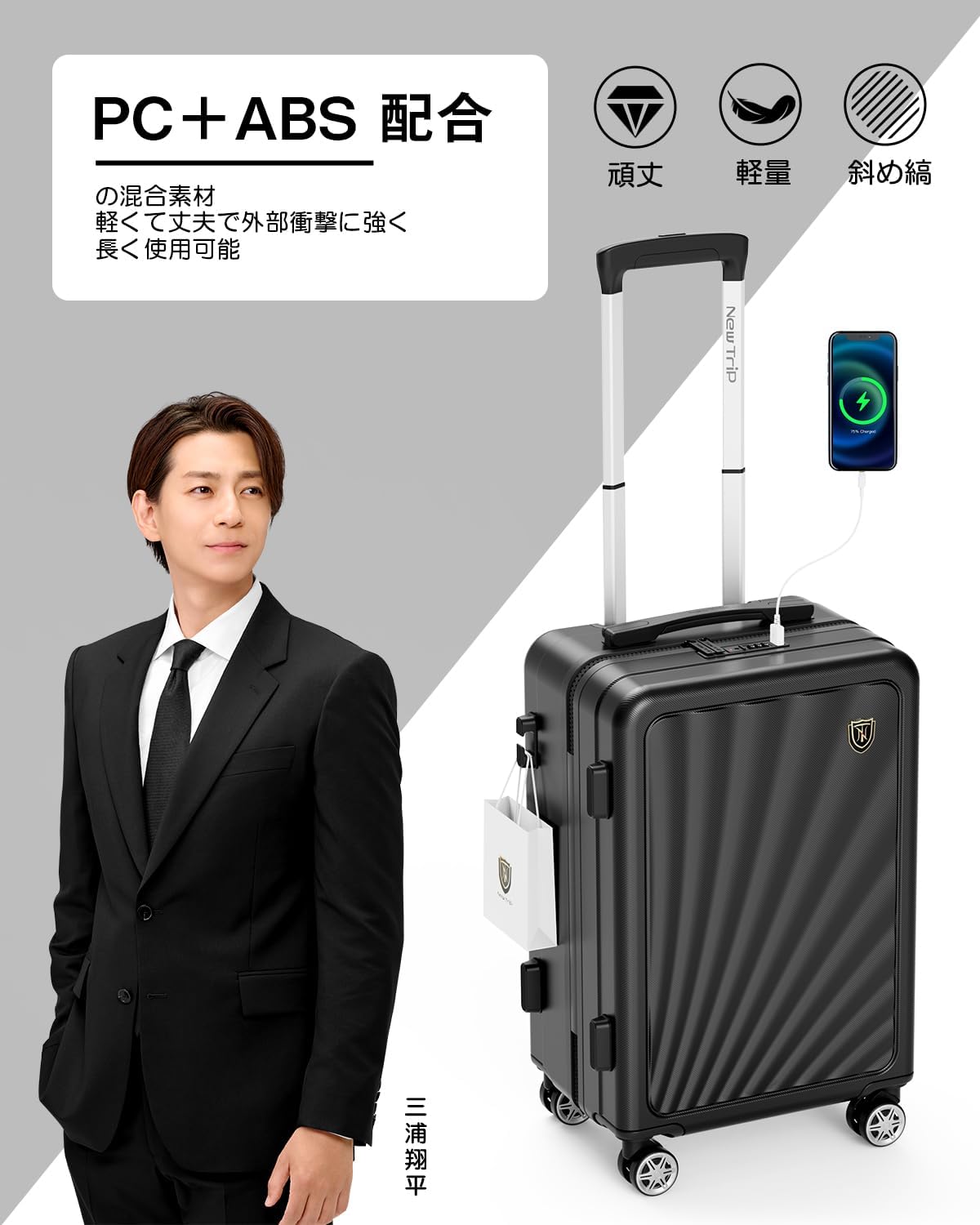 Amazon.co.jp: [New Trip] キャリーケース スーツケース 機内