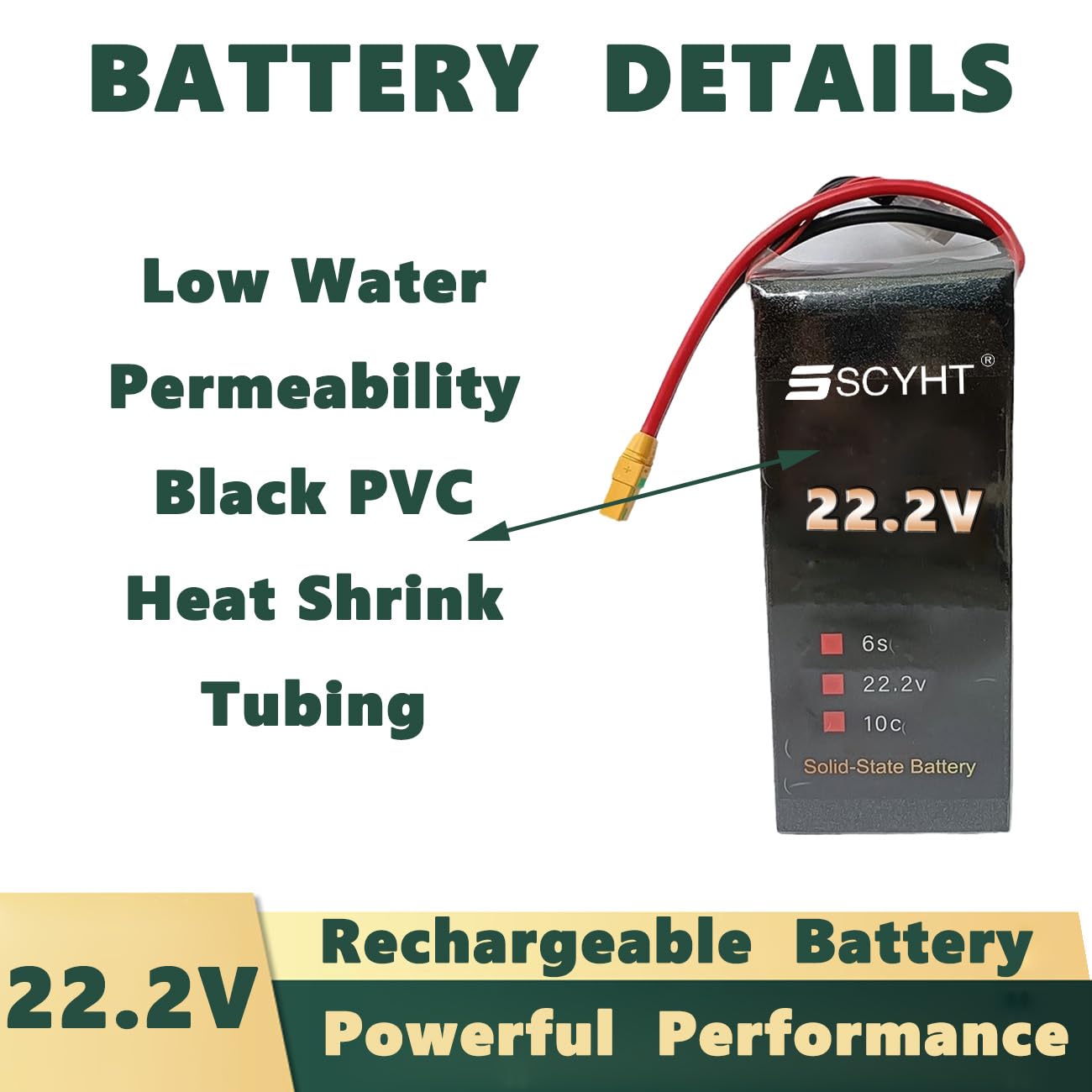 Akumulator LiPo 6S 22,2 V 16000 mAh 30000 mAh 40000 mAh Akumulator zamienny 22,2 V Akumulatory litowe do dronów z silnikami 300 W - 888 W i portem XT90-S,22.2v40000mah 1pack