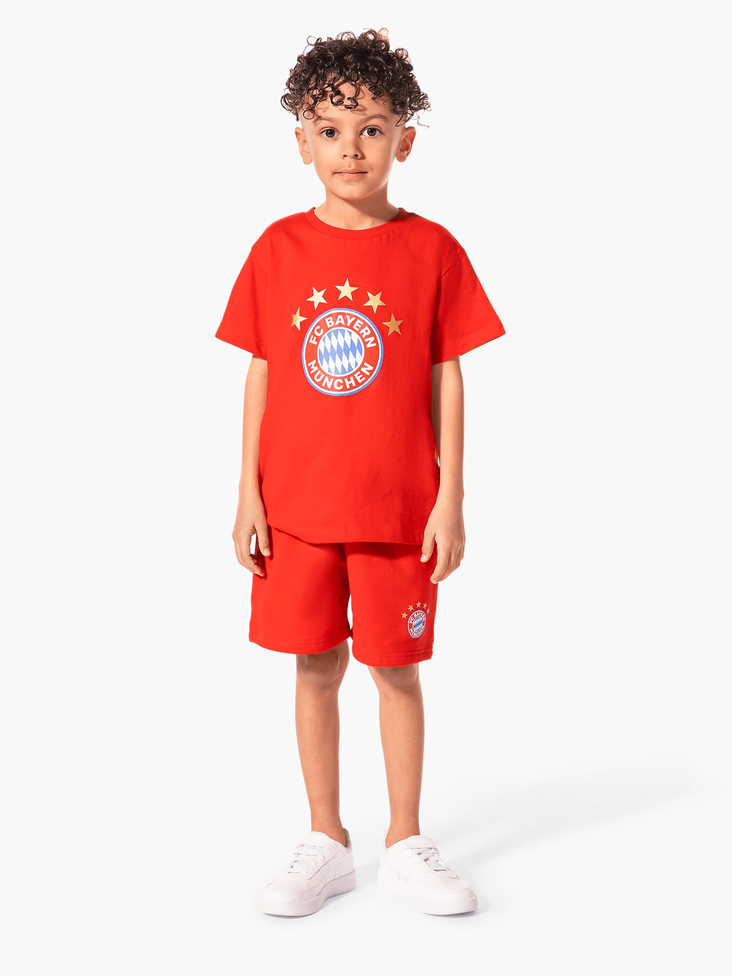 FC Bayern München I Sweatshort Essential I Kinder I Rot