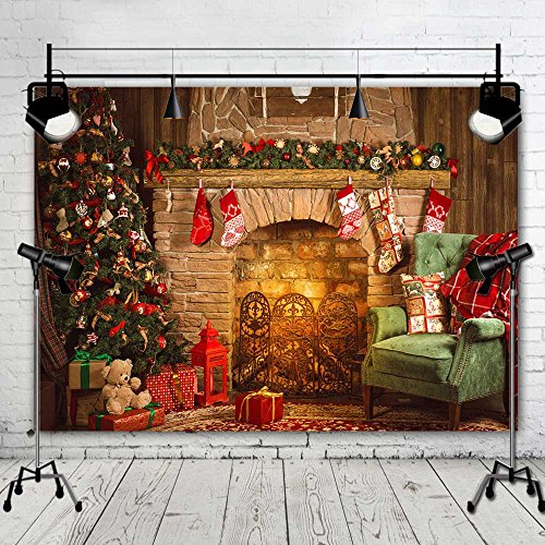 Qian Christmas Day Backdrops Photo Backgrounds 7X5Ft Xmas Party #TOP5
