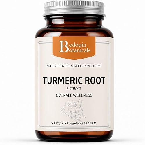 Tumeric & Black Pepper 500mg Capsules | Joint Support, Mobility & Digestive Wellness | 60 Vegan Capsules