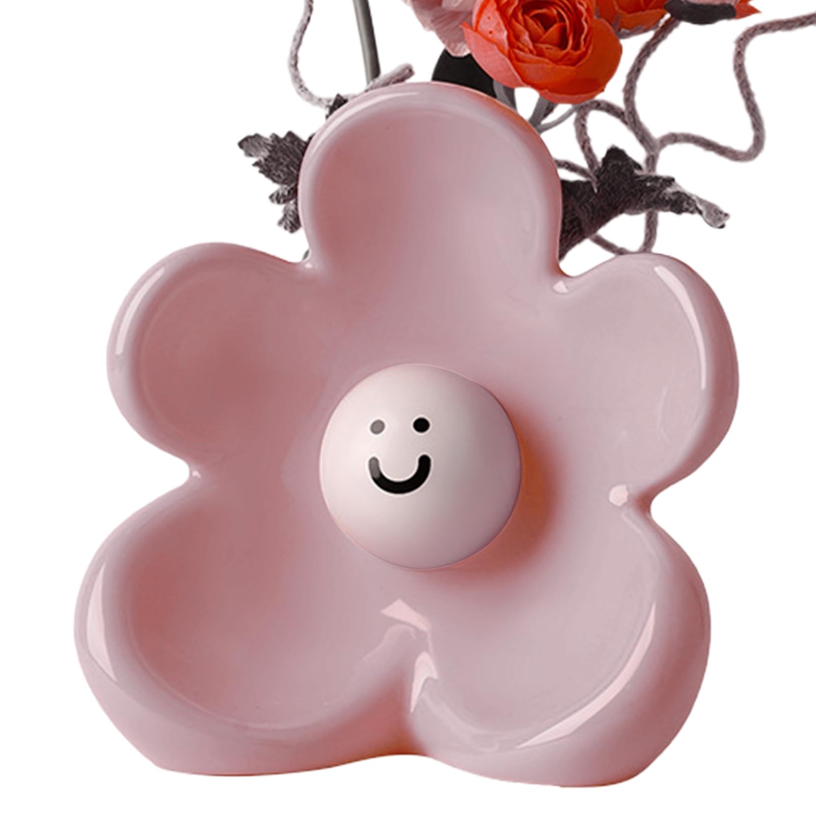 Vase visage souriant pour une décoration de bureau poétique