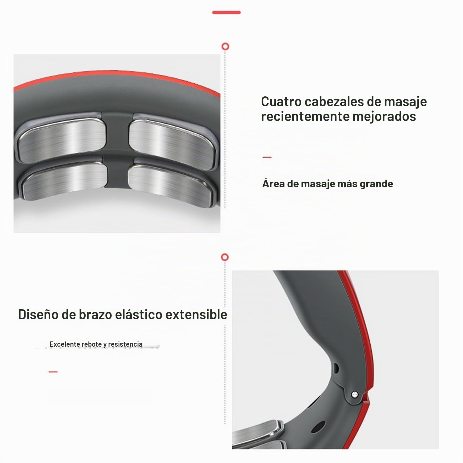 Neuroneck Pro - Neuroneck Pro Masajeador Cervical, Masajeador Cuello Eléctrico Portátil, 6 Modos De Masaje Y Calentamiento, 16 Niveles De Fuerza Ajustables Para Viajes, Familia, Oficina (Blanco)