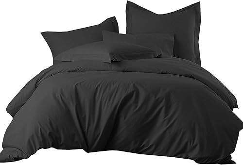 Miniatura 7 de sheetsnthings El juego de cama en una bolsa de 8 piezas tamaño Queen incluye 100% algodón, 300 hilos lila maciza (juego de sábanas + juego de funda