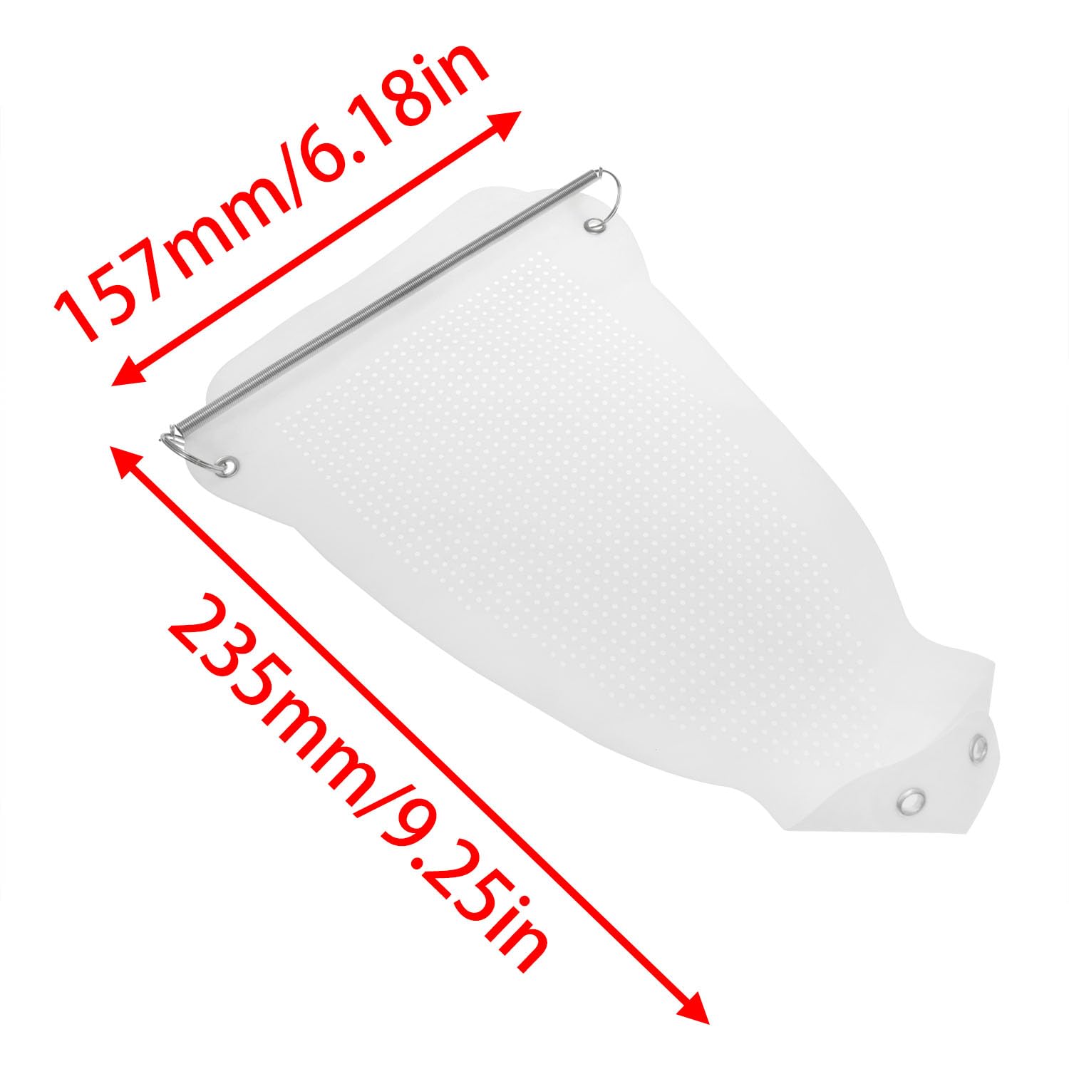 9.055x6.102x0.020 in Cubierta de zapatos de planchado Suela de hierro eléctrico Herramienta auxiliar de hierro Protector de planchado Limpiador de planchado Suela para hierro seguro 4