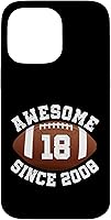Vista 21 de Awesome Since 2008 18th Birthday Men Son American Football Case for iPhone 16