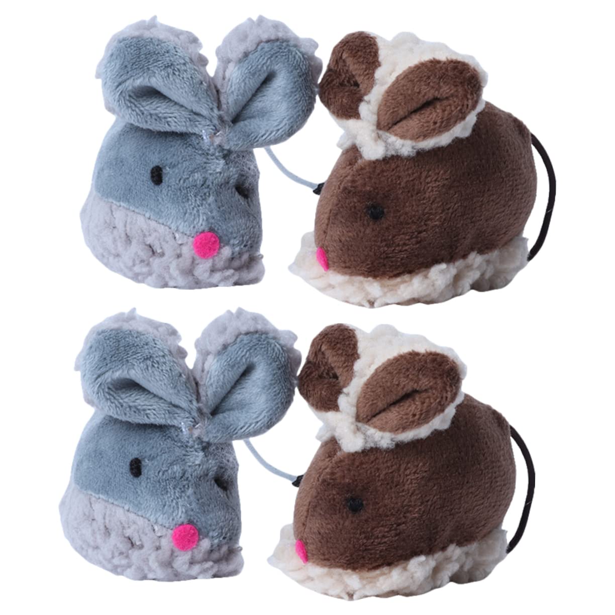 VANZACK 16pièces Jouets pour Chats Forme De Souris Jouets Molar Interactifs pour Instinct De Chasse Et Encourager Activité des Chats Intérieur
