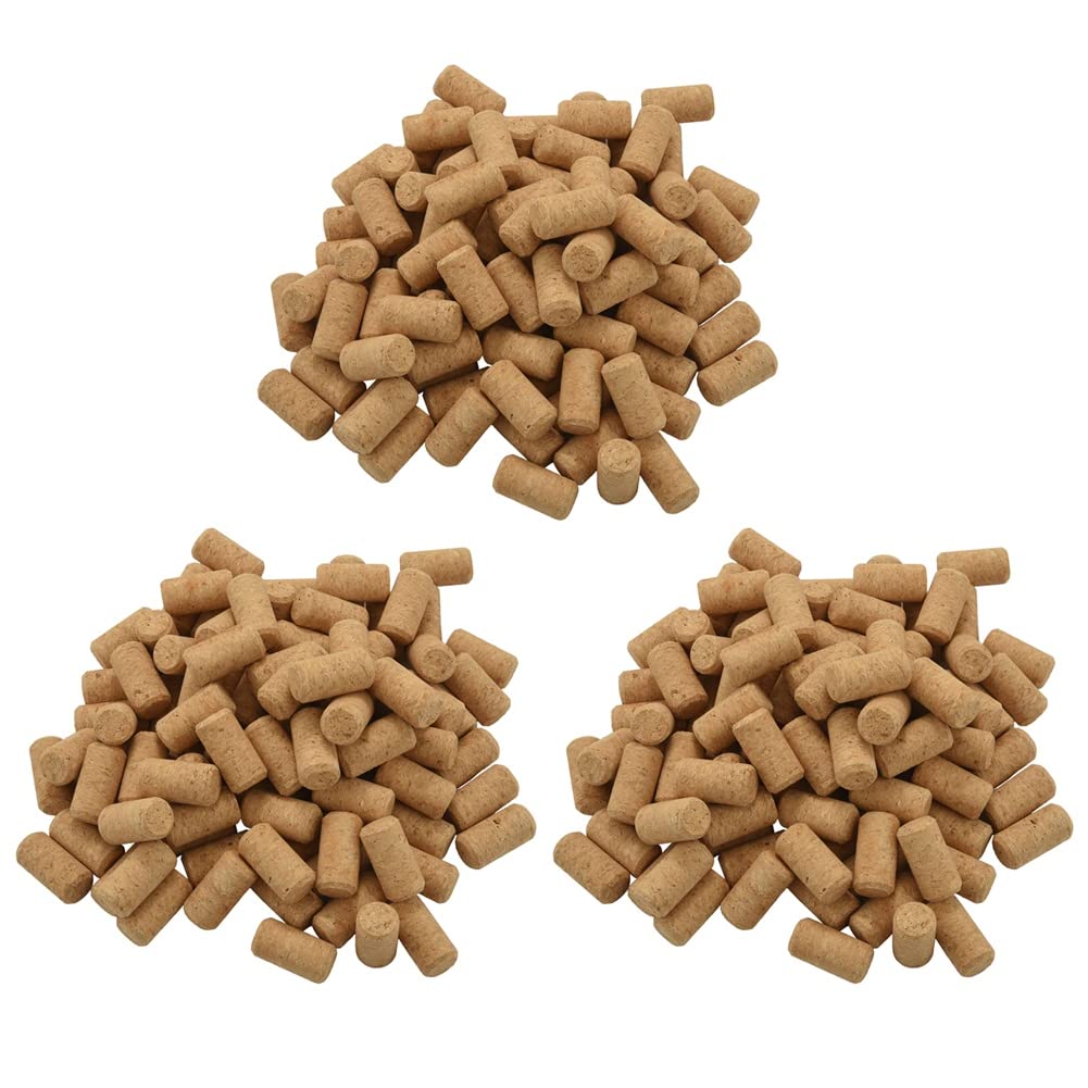 Hndhbfgrt 300Pcs Straight Wood Corks Wine Stopper Wood Bottle Stopper Cone Type Wine Bottle Corks Plug Sealing Cap Bottle Corks