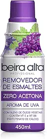 Beira Alta Removedor De Esmaltes Zero Acetona Aroma Uva 450Ml Médio