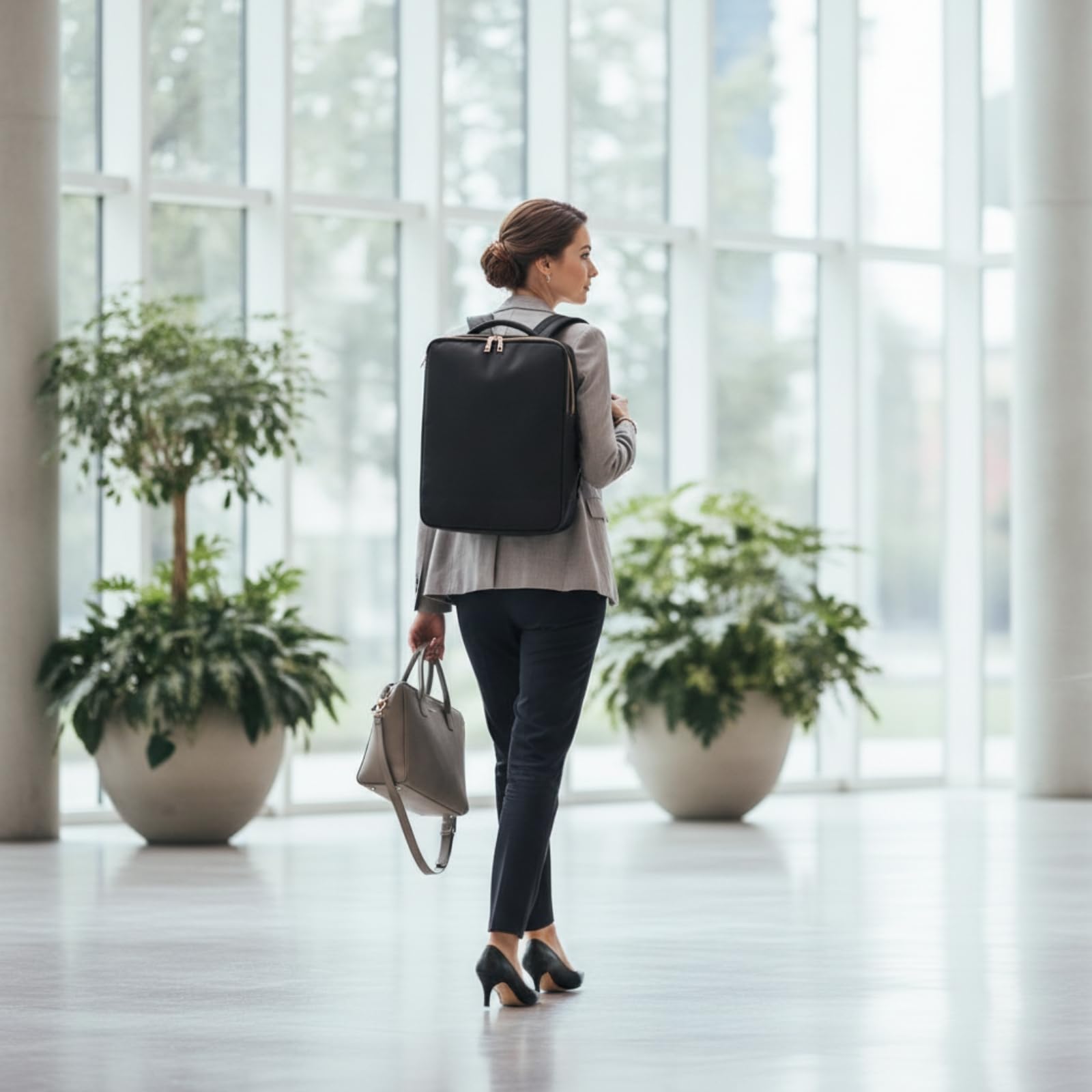 Gralara Friseurrucksack professionell werkzeugrucksack mit organizer geräumig rucksack mit trennwänden für hausbesuche, salon, reisen